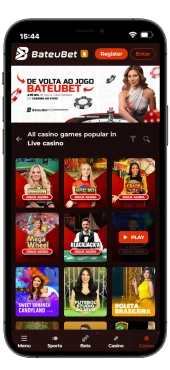 Screenshot of Bateubet live casino page