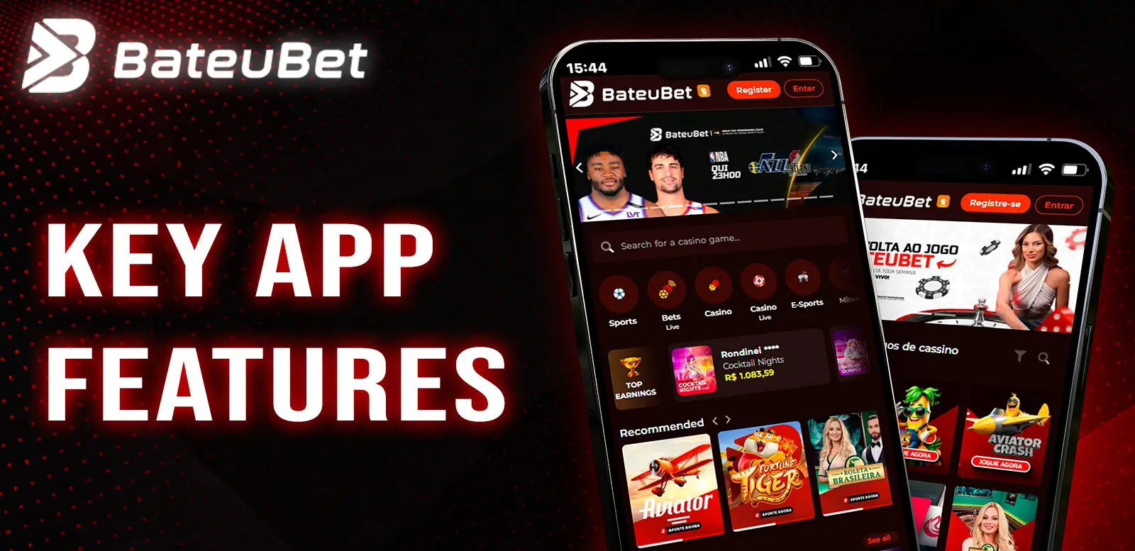 Technical features of the Bateubet mobile app
